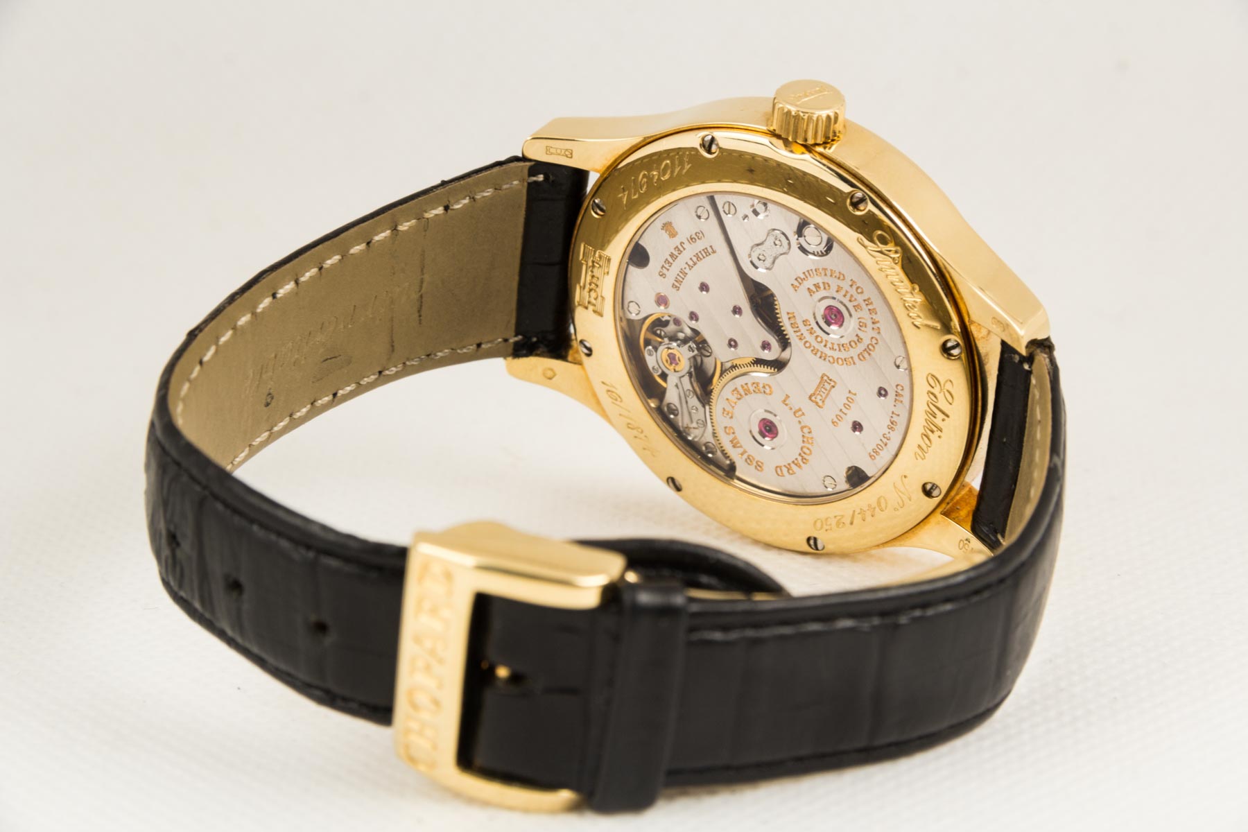 Chopard ın L.U.C.<br/>Quadratto Regulateur GMT 18K Gold Limited Edition - Görsel 8
